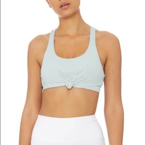 Alo yoga knot tank bra cloud BNWT